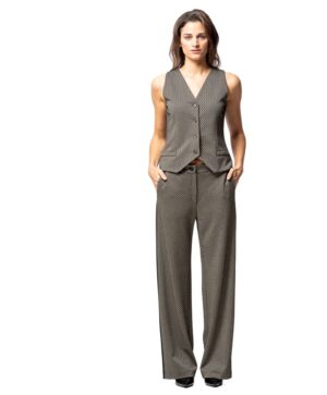 Pantalón mujer combinado