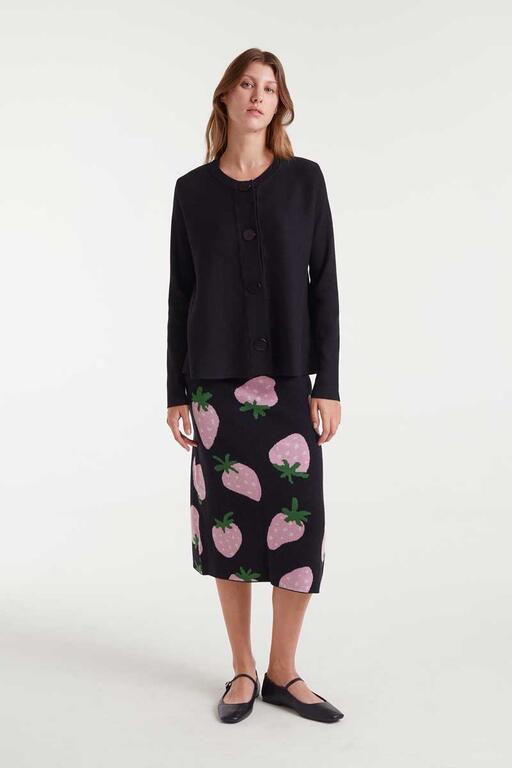 Cárdigan de punto negro 1 Cárdigan de punto negro 1