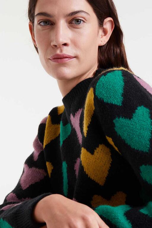 Jersey punto jacquard estampado cupido lines 3 Jersey punto jacquard estampado cupido lines 3