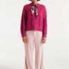 Jersey de punto encadenado fucsia 10 Jersey de punto encadenado fucsia 10