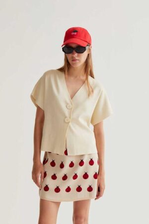 Cárdigan punto beige 5 Cárdigan punto beige 5