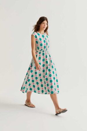 Vestido midi con estampado Geometric 7