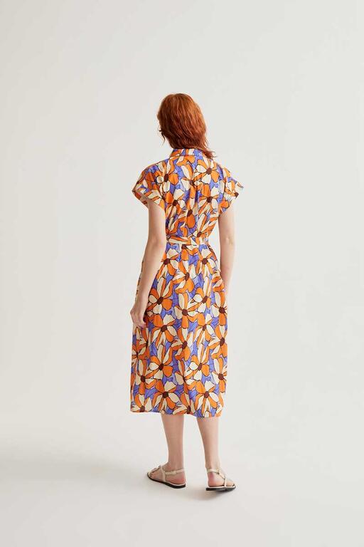 Vestido midi con estampado Marigold 2 Vestido midi con estampado Marigold 2