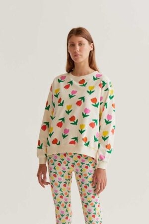 Sudadera con estampado Multicolor Tulipanes
