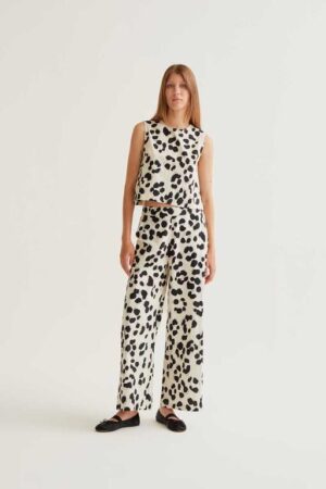 Pantalón con estampado Dalmatian