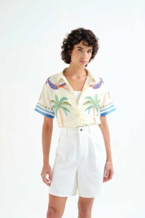 Camisas 1 Camisa con estampado Palm & Mermaid