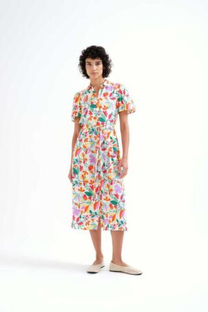 Vestido midi con estampado Lotto