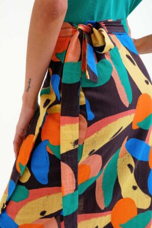 Falda midi con estampado Tutti Frutti Big 5