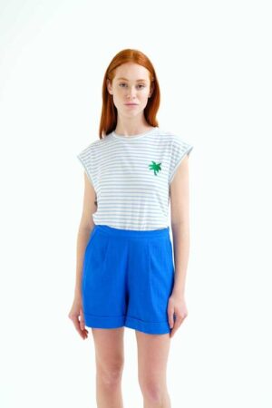 Camiseta rayas azul y blanco