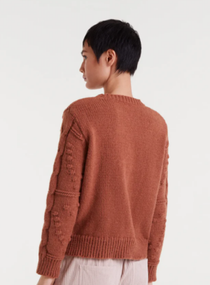 Jersey punto trenzado marrón 6 Jersey punto trenzado marrón 6