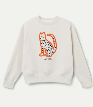 Sudadera blanca con estampado Cat Lover Since Forever 1 Sudadera blanca con estampado Cat Lover Since Forever 1