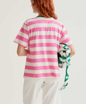 Camiseta rayas rosas 5 Camiseta rayas rosas 5