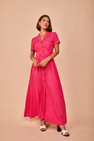 Moda femenina online 18 Vestido Toro Fucsia